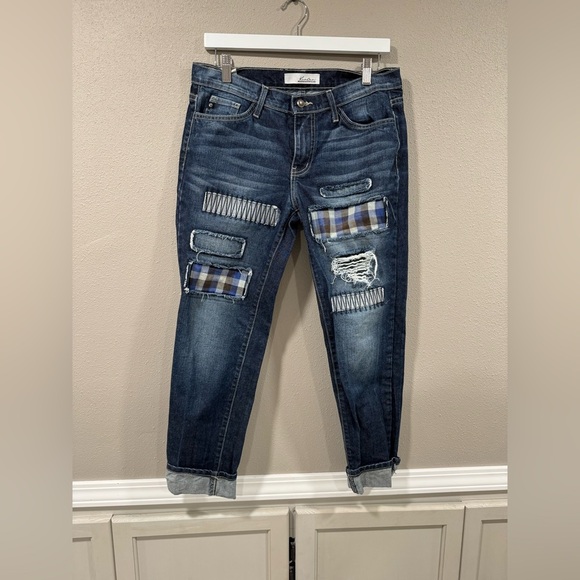 Kancan Patchwork Jeans Size 26 - Picture 1 of 5